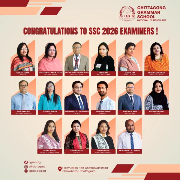 Congratulations to Our SSC 2026 Examiners!